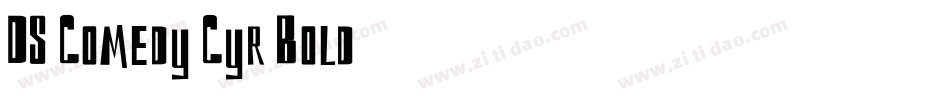 DS Comedy Cyr Bold字体转换